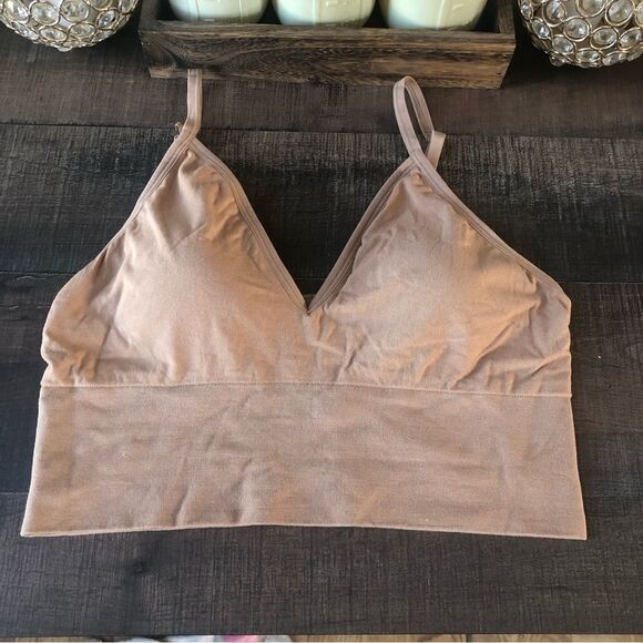 PINK Bralette Tan Size L - Picture 1 of 3